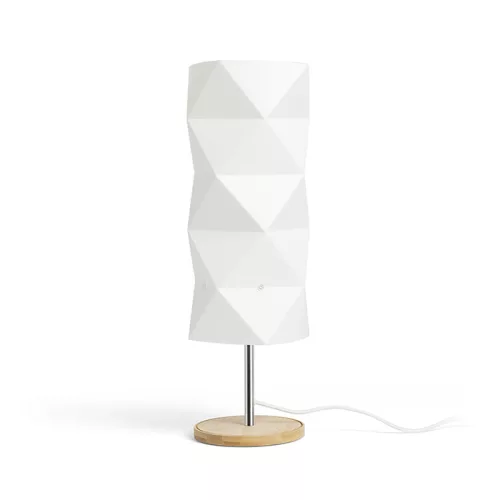 RENDL ZUMBA asztali lámpa fehér PVC/fa/króm 230V LED E14 11W