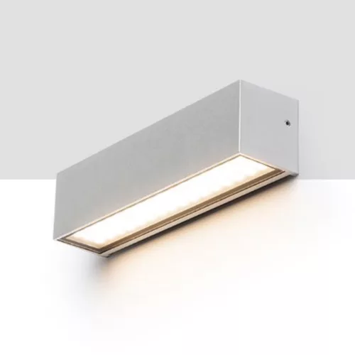 RENDL CAMARGUE fali lámpa ezüstszürke szaténüveg 230V LED 6W IP65 3000K