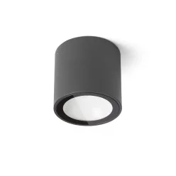   RENDL SENZA R mennyezeti lámpa antracit átlátszó üveg 230V LED 6W IP65 3000K