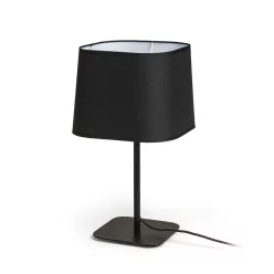 RENDL PERTH asztali lámpa fekete/fekete 230V LED E27 11W
