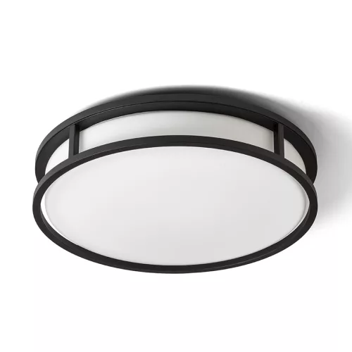 RENDL GRANDE LED 35 mennyezeti lámpa opálüveg/fekete 230V LED 24W IP44 3000K