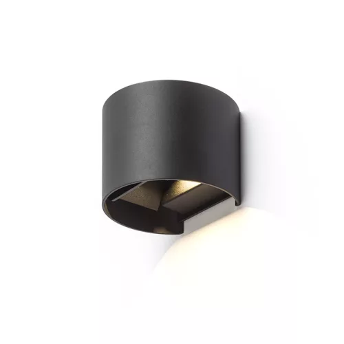 RENDL TITO R DIMM fali lámpa fekete 230V LED 2x3W IP65 3000K
