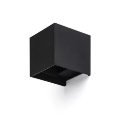   RENDL TITO SQ DIMM fali lámpa fekete 230V LED 2x3W IP65 3000K