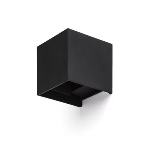 RENDL TITO SQ DIMM fali lámpa fekete 230V LED 2x3W IP65 3000K