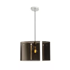   RENDL R13748 FANCY Ernyős Függesztett Lámpa FüstfóliaIP20