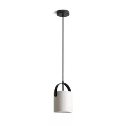   RENDL JULIETTA 16 függőlámpa opálüveg/fekete 230V LED E27 15W