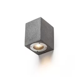   RENDL KANE I fali lámpa beton/dekor sötét gránit 230V LED GU10 5W IP65