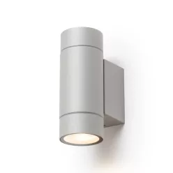   RENDL MIZZI NEW II fali lámpa ezüstszürke 230V LED GU10 2x8W IP65