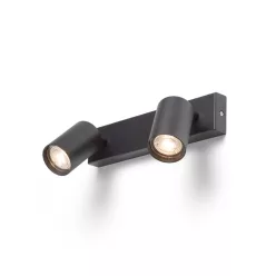   RENDL DUDE II felületre szerelhető fekete 230V LED GU10 2x9W