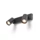 RENDL DUDE II felületre szerelhető fekete 230V LED GU10 2x9W