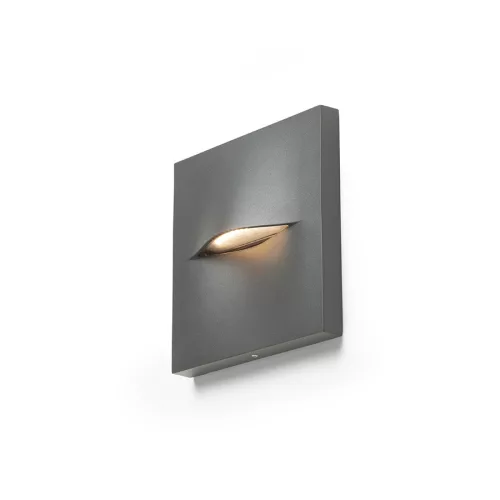 RENDL BOBO SQ fali lámpa antracitszürke 230V LED 3W IP65 3000K
