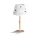 RENDL KEITH/DELISA asztali lámpa USB-vel fehér gombok/bükk 230V LED E27 11W