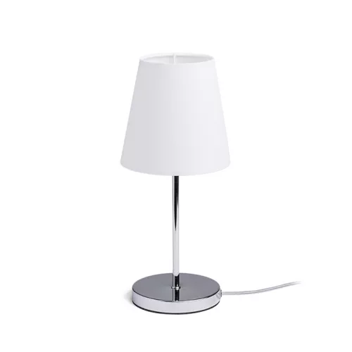 RENDL NYC/CONNY 15/15 asztali lámpa Polycotton fehér/króm 230V LED E27 11W