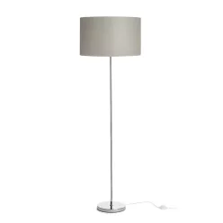   RENDL NYC/RON 40/25 állólámpa Chintz világosszürke/króm 230V LED E27 15W