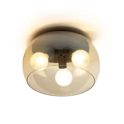   RENDL R14132 AMANDA Glamour Mennyezeti Lámpa Borostyánsárga Üveg IP20