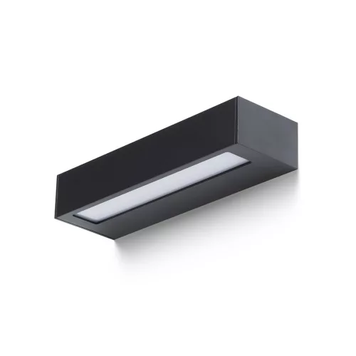 RENDL ASTER 25 fali lámpa fekete opálakril 230V LED 2x6W IP65 3000K