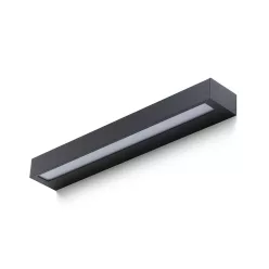   RENDL ASTER 50 fali lámpa fekete opálakril 230V LED 2x10W IP65 3000K