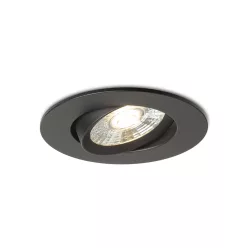   RENDL NEFRIT DIMM süllyesztett lámpa fekete 230V LED 6W 36° 3000K
