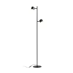   RENDL NOVA II állólámpa fekete króm/opálakril 230V LED 2x3.5W 3000K