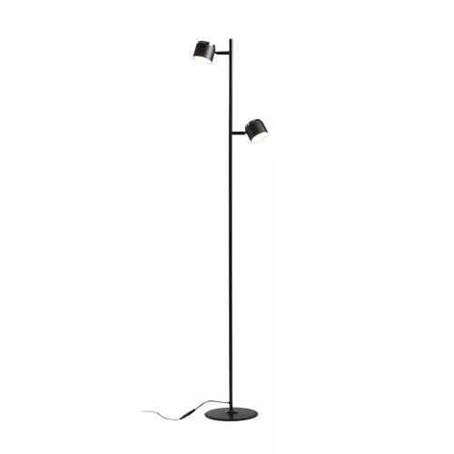 RENDL NOVA II állólámpa fekete króm/opálakril 230V LED 2x3.5W 3000K