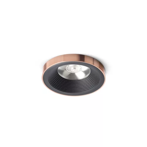 RENDL SHARM PLUS süllyesztett lámpa fekete réz 230V LED 10W 24° 3000K