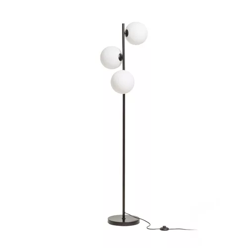 RENDL ETHERIA állólámpa fekete opálüveg 230V LED G9 3x7W