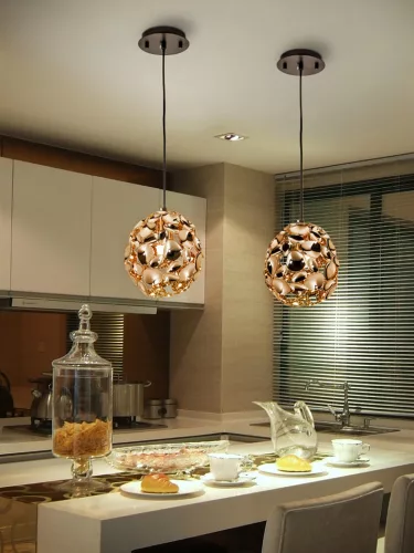függesztett lámpa rose gold színű vázzal és fém testtel beltéri használatra schuller-266035n - moretti.hu
