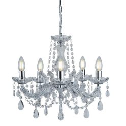 Chandelier Chrome MARIA THERESE SEARCHLIGHT 399-5