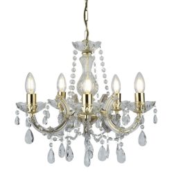 Chandelier Gold MARIA THERESE SEARCHLIGHT 699-5