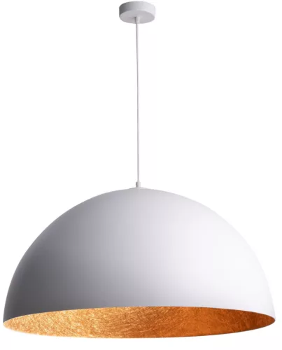 SIGMA LIGHTING 30128 SFERA Modern Függesztett Lámpa Fehér, Réz E27 IP20