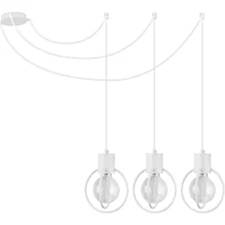   SIGMA LIGHTING 31096 AURA Többágú Függesztett Lámpa Fehér E27 IP20