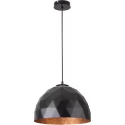   SIGMA LIGHTING 31372 DIAMENT Modern Függesztett Lámpa Fekete, Réz E27 IP20