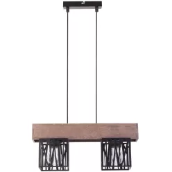   SIGMA LIGHTING 31480 DALI Többágú Függesztett Lámpa Barna, Fekete E27 IP20