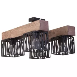   SIGMA LIGHTING 31483 DALI Vintage Mennyezeti Lámpák Barna, Fekete E27 IP20