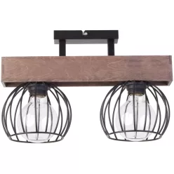   SIGMA LIGHTING 31571 MILAN Vintage Mennyezeti Lámpák Barna, Fekete E27 IP20