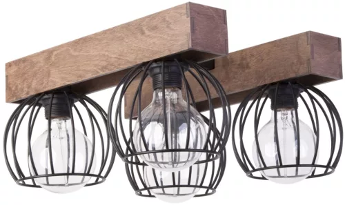 SIGMA LIGHTING 31575 MILAN Vintage Mennyezeti Lámpák Barna, Fekete E27 IP20