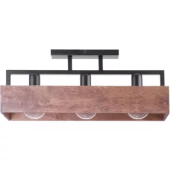   SIGMA LIGHTING 31740 DAKOTA Japandi Mennyezeti Lámpa Barna, Fekete E27 IP20