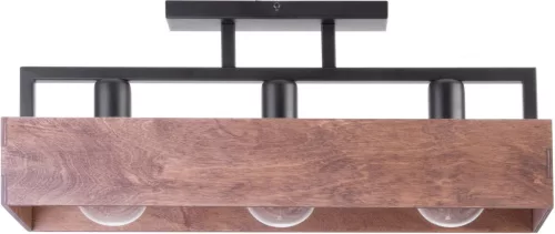 SIGMA LIGHTING 31740 DAKOTA Japandi Mennyezeti Lámpa Barna, Fekete E27 IP20