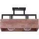 SIGMA LIGHTING 31742 DAKOTA Loft Mennyezeti Lámpa Barna, Fekete E27 IP20