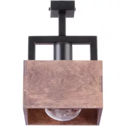   SIGMA LIGHTING 31744 DAKOTA Loft Mennyezeti Lámpa Barna, Fekete E27 IP20