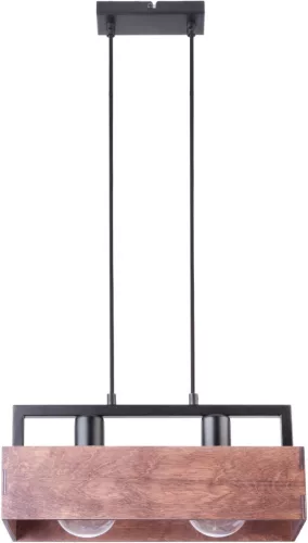 SIGMA LIGHTING 31748 DAKOTA Ernyős Függesztett Lámpa Barna, Fekete E27 IP20