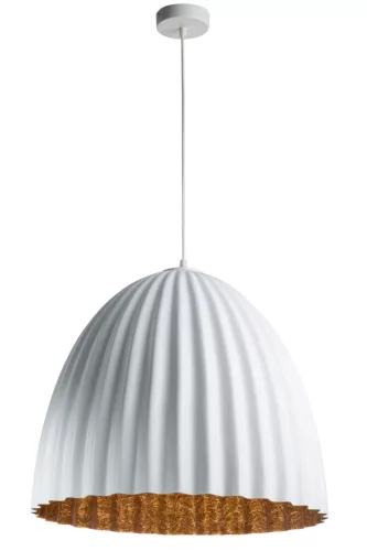 SIGMA LIGHTING 32030 TELMA Ernyős Függesztett Lámpa Fehér, Réz E27 IP20