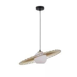   SIGMA LIGHTING 32037 SOL Modern Függesztett Lámpa Fehér, Fekete, Arany E27 IP20