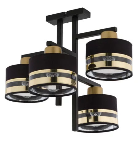 SIGMA LIGHTING 32145 PRO Ernyős Mennyezeti Lámpa Fekete, Arany E27 IP20