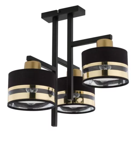 SIGMA LIGHTING 32147 PRO Ernyős Mennyezeti Lámpa Fekete, Arany E27 IP20