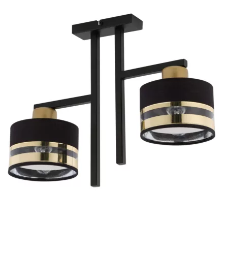 SIGMA LIGHTING 32149 PRO Ernyős Mennyezeti Lámpa Fekete, Arany E27 IP20