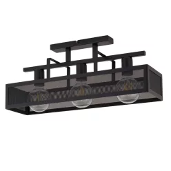   SIGMA LIGHTING 32174 ALBERT Ernyős Mennyezeti Lámpa Fekete E27 IP20