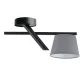 SIGMA LIGHTING 32219 OLE Ernyős Mennyezeti Lámpa Fekete, Szürke E27 IP20