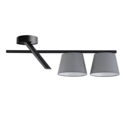   SIGMA LIGHTING 32220 OLE Ernyős Mennyezeti Lámpa Fekete, Szürke E27 IP20