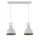 SIGMA LIGHTING 32259 MARS Többágú Függesztett Lámpa Fehér, Arany E27 IP20